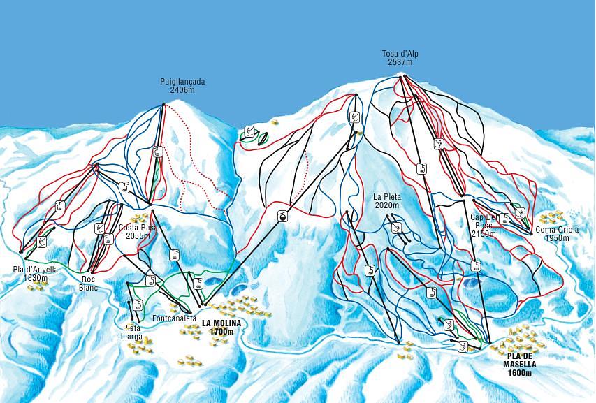 La Molina Piste Map