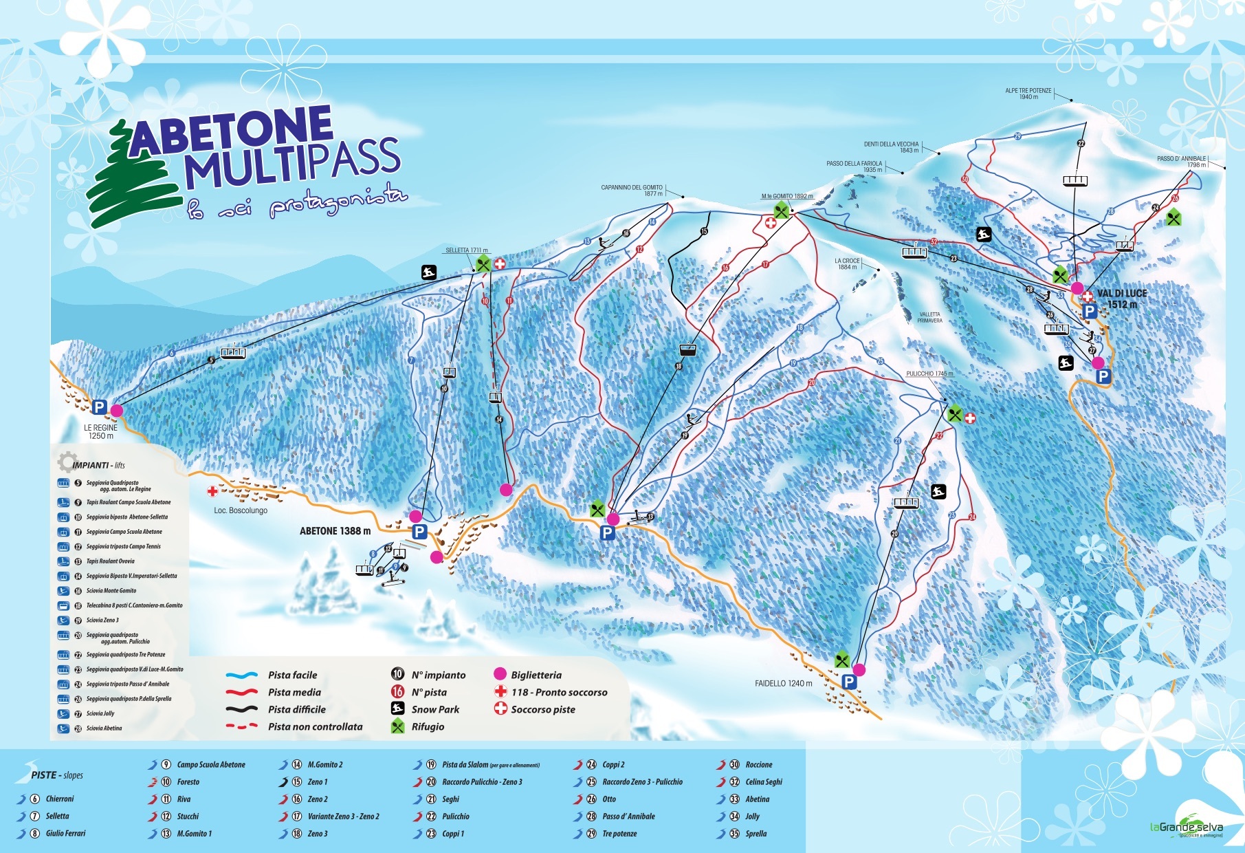 Abetone Piste Map